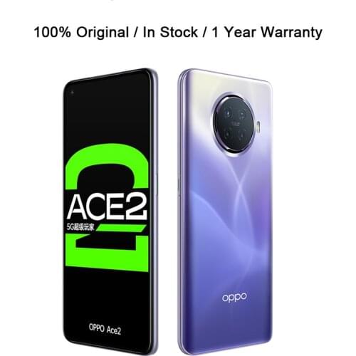 Official Oppo Reno Ace 2 5G Android Phone Screen Fingerprint Face ID 6.55" 90HZ 48.0MP 65W Charger Snapdragon 865 40W Wireless