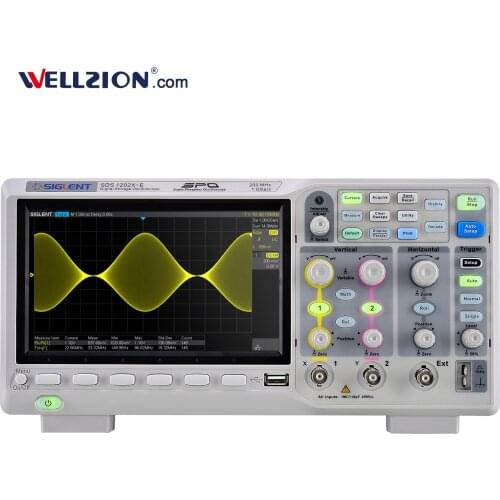 SDS1202X-E,80000 Frames Waveform Storage 7inch 200MHz Digital Oscilloscope