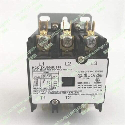 Supply HCC air conditioner contactor HCC-3XU00UU378 compressor contactor 220V 110V24V