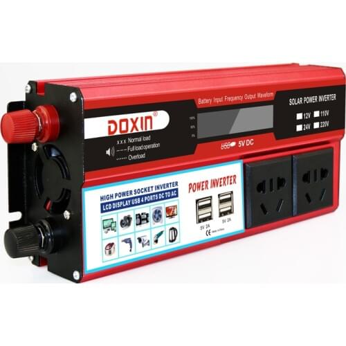 2000W Power Inverter Car Inverter Voltage Convertor Transformer 12V/24V To 110V/220V Inversor