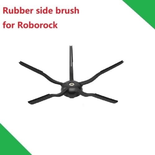 Rubber Side Brush for Roborock Vacuum Cleaner S6 series S60 S61 S65 Accessory Spare Parts Black