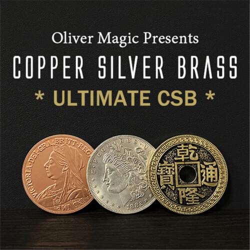 Ultimate CSB 2.0 by Oliver Coin Magic Magic Copper Silver Brass Transposition Close Up Tricks Mentalism Magic Street Gimmicks