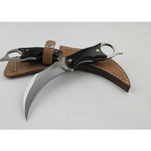 United Karambit Claw Knfie 440C Fixed Blade Knife Hunting Survival Tactical Pocket Knife EDC Multi Tools Gift Knives 0726