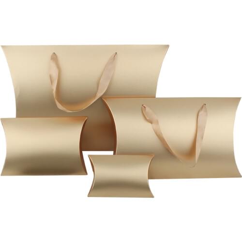 Gold Virgin Hair extension packaging pillow box.Hair wigs Packing paper box, Jewelry gift packing box ,Custom metal sticker logo