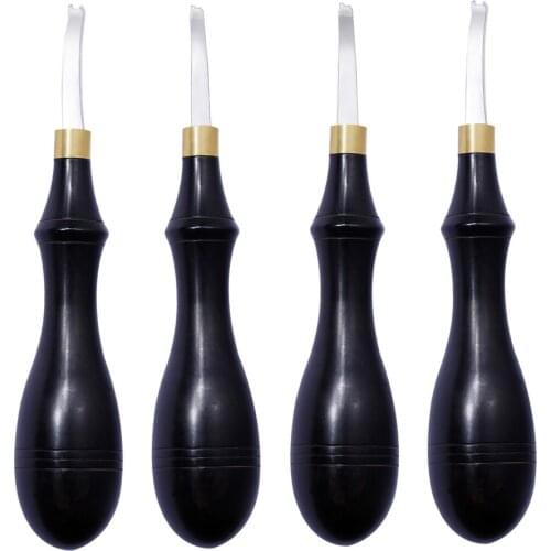 1 Piece 1/1.5/2/2.5mm DIY Leather Tools Stainless Steel Solid Wood Handle Ironing Machine Leather Simple Trimmer