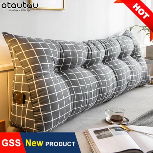 100% Pure Cotton Plaid Bed Body Pillow Home Room Decor Sofa Chair Waist Lumbar Seat Decorations Backrest Back Cushion Dakimakura