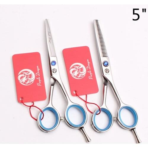 5" 16cm Purple Dragon Beauty Tools Thinning Scissors Cutting Shears Barber Scissors Professional Hair Clipper Scissors Set Z1117