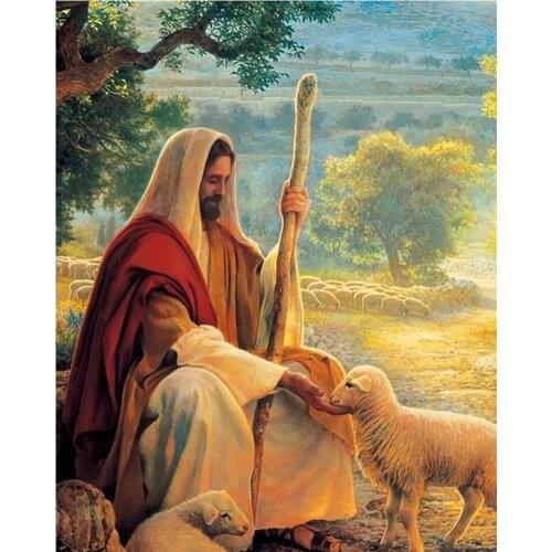 DIY Diamond Painting 3D Abstract Shepherd Square Round Drill Diamond Embroidery Mosaic Living Room Home Decoration Cross stitch