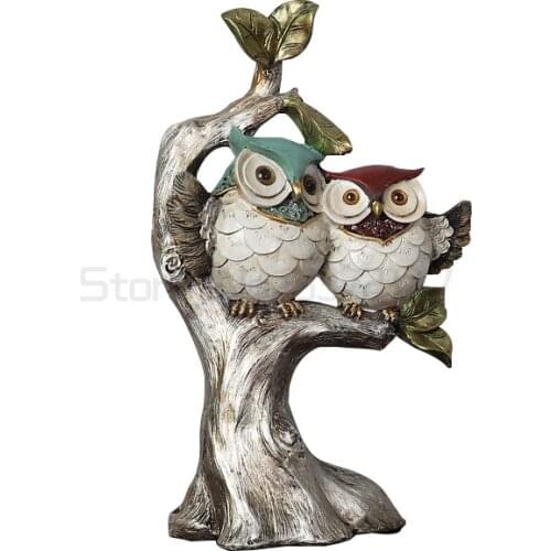 American Mini Resin Crafts Cute Owl fashion home decor miniature Figurine teraryum fairy garden miniatures Garden accessories