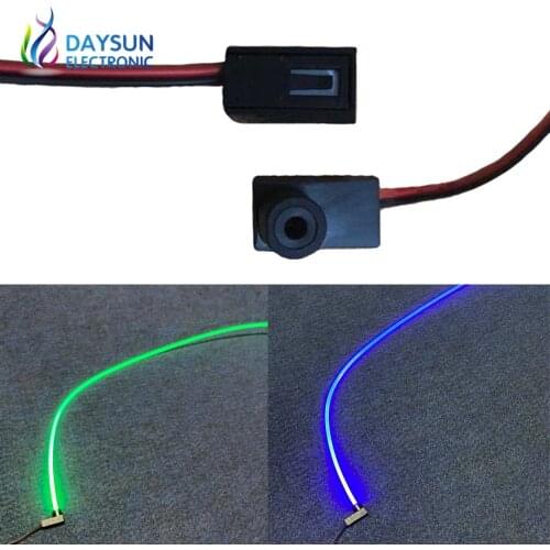 Free Shipping 12V 1.5W Led Light Source Plastic Mini Illuminator LED Emitter Side Glow Fiber Optic Lamp Car Use Home Use
