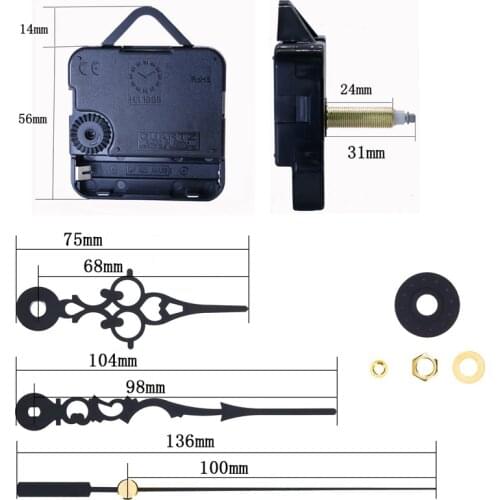 Large Torque Mute DIY Clock Quartz Watch Mechanism Wall Clock Movement Mechanism Parts Repair Replacement Accessories Hot Sale