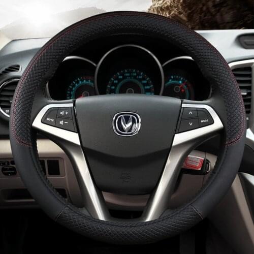 Breathable Fabric Braid Universal 15 Inch Car Steering Cover W203 A5 3008 e91 Anti-Slip Automotive Accessories