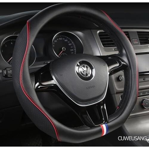 CUWEUSANG Carbon Fiber Leather Car Steering Wheel Cover For Chevrolet Cruze Captiva Lacetti Aveo Niva Spark Sonic Trax Camaro