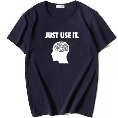 Summer short sleeve men T shirt 100% cotton casual just use it funny o-neck tshirt oversize Mens clothing streetwear tops tee