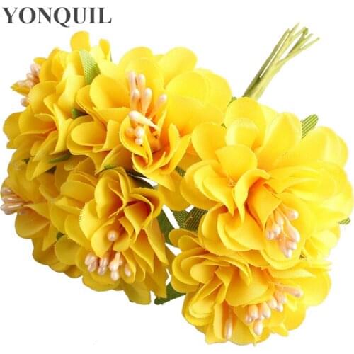 30Pcs Artificial Flowers Wedding Car Adecoration Handicraft DIY Bride Bouquet Home Decorative Silk Wreath Party Supplies