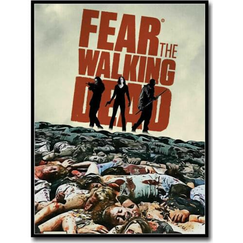 Fear The Walking Dead-6 TV Series Silk Fabric Wall Poster Art Decor Sticker Bright