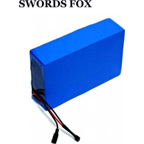 SWORDS FOX Great 48V 12AH PVC Battery 48V electric bike battery 2000mahlithium ion cell electric scooter +BMS+Charger