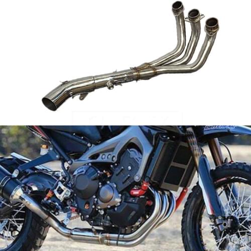Motorcycle For Yamaha MT09 2014 2015 2016 2017 MT 09 Motorcycle Exhaust Muffler Middle Pipe and Front Link Pipe Full System