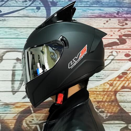 Full Face Helmet Motorcycle with Corner Double Visor Racing Motocross ATV Enduro Casco Motor Helm Black Capacete De Moto