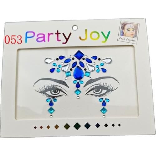 Wholesale 12pcs/set High Quality Face Temporary Tattoo Stickers For Halloween Costume Parties