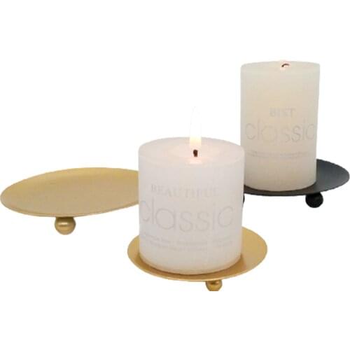 Iron Plated Candle Holders Pillar Candlestick For Wedding Party Festival Candelabra Art Gift Home Decoration Accessories