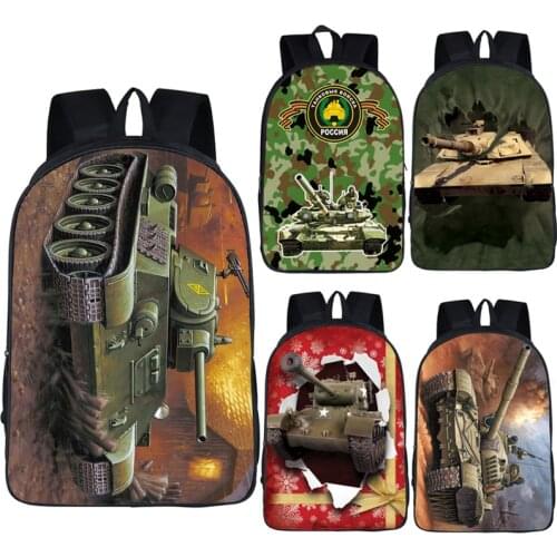 Cool Armored Main Battle Tank Laptop Backpack Men Travel Bags Armor Bagpack for Teenager Girls Boys Children School Bags bookbag
