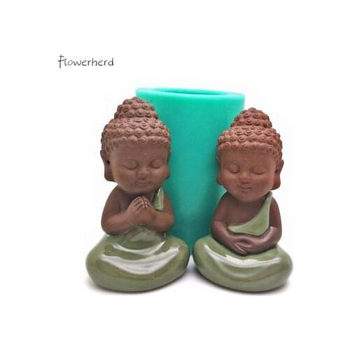 DIY Plaster Mold Resin Mold 3D Buddha Statue Silicone Mold Candle Mold Baking Decoration Candle Making Supplies Fondant Tools
