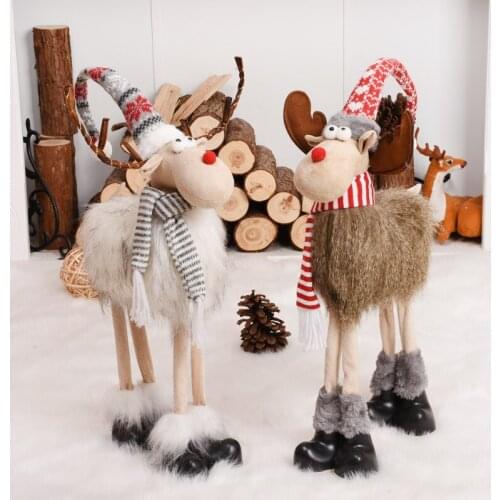 Cute Santa Snowman Deer Doll Christmas Decoration Gift Doll Christmas Tree Ornament 2022 New Year Xmas Home Decorations