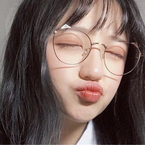 Unisex Classic Gold Metal Frame Glasses Women Men Fashion Classical Vintage Style Optical Glasses for Reading