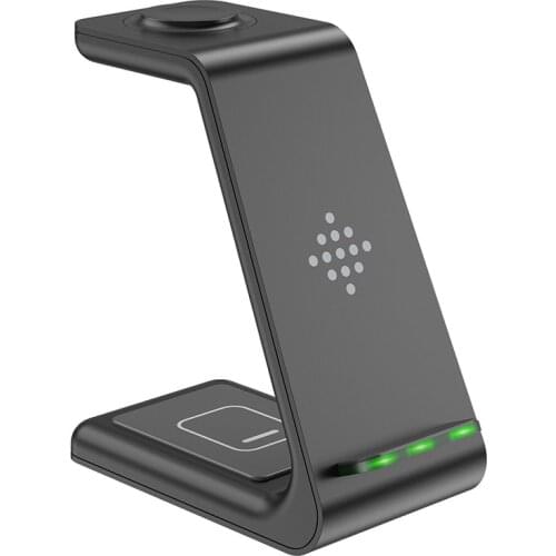POHIKS 1pc Universal Smartphone 3-in-1 Wireless Charger Dock Portable Mobile Phones Charging Station For Travel Home Hotel