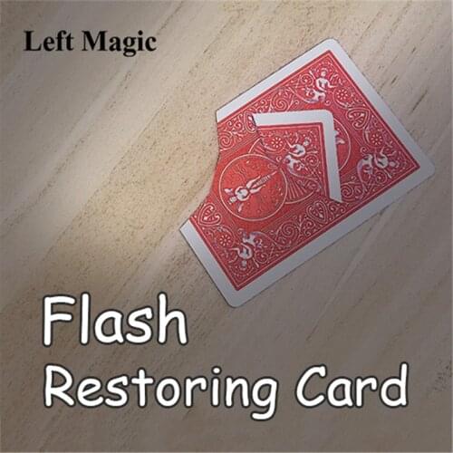 Flash Restoring Card Magic Tricks Card Close Up Street Stage Magic Props Professional Magician Illusions Mentalism Comedy