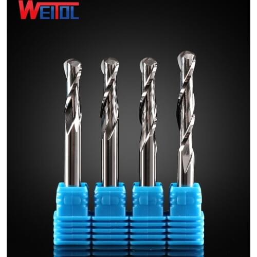 Weitol free shipping 1 pcs N 6mm shank ball nose milling cutter spiral milling cutter end mill solid carbide engraving tools