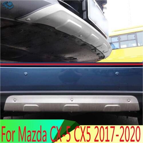 For Mazda CX-5 CX5 2017 2018 Stainless Steel Front and Rear Bumper Skid Protector Guard Plate