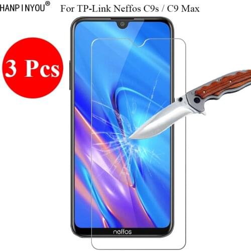 3 Pcs/Lot New 9H 2.5D Tempered Glass Screen Protector For TP-Link Neffos C9s / C9 Max Protective Film Guard + Clean Tools