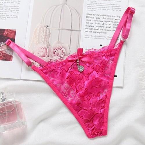 Women G-string Adjust Lace Low Waist Sexy woman thong Loves Mesh Thongs Underwear Lace Ladies Panties Lingerie Transparent Brief