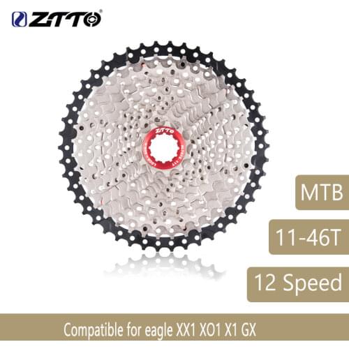 ZTTO Mountain Bike MTB 12 Speed Cassette 12S 46T Bicycle Parts Wide Ratio Freewheel Sprocket For Eagle XX1 XO1 X1 GX 627g