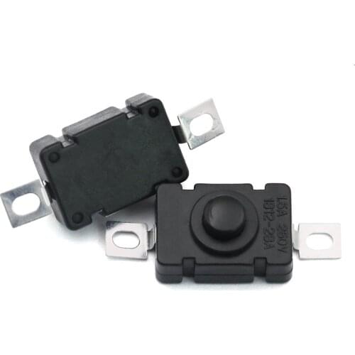 Free shipping 20PCS KAN-28 1.5A250V Flashlight Switches Self Locking SMD Type 18 x 12mm Push Button Switches