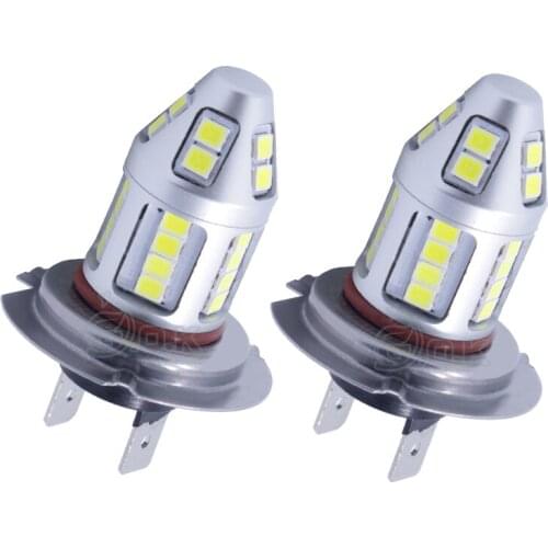 2Pcs 12V 30W Car h4 H7 Led Headlight Bulbs 6000K 700LM 30smd 2835 White LED Fog Light Bulb Day Running Light led Driving Light