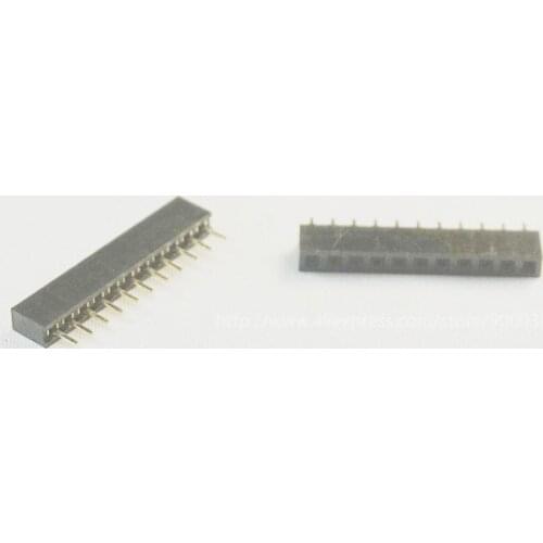 20pcs 1x11 P 11 Pin 2.0 mm PCB Female Header Pin Headers Single row Straight Through Hole Insulator height 4.30mm Rohs Reach