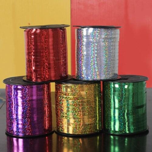 250 Yards Laser Ribbon Floating Air Ball Ribbon Birthday Wedding Christmas Decoration and Arrangement Supplies