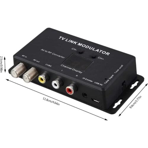 28EA Professional TM70 UHF Modulator TV Link Modulator TM70 LINK Converter IR Extender Adapter with USB Cable