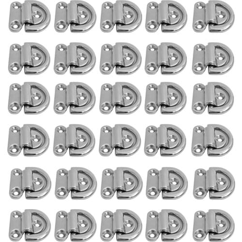 30x Lashing Rings With Plate Cleat Ring Hook Traction Lashing Hitch For Trailer Trucks, Boats, Cars