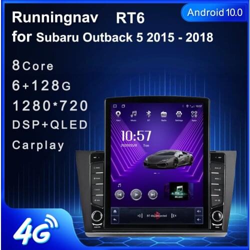 9.7" Android 10.1 For Subaru Outback 5 2015 - 2018 Tesla Type Car Radio Multimedia Video Player Navigation GPS RDS