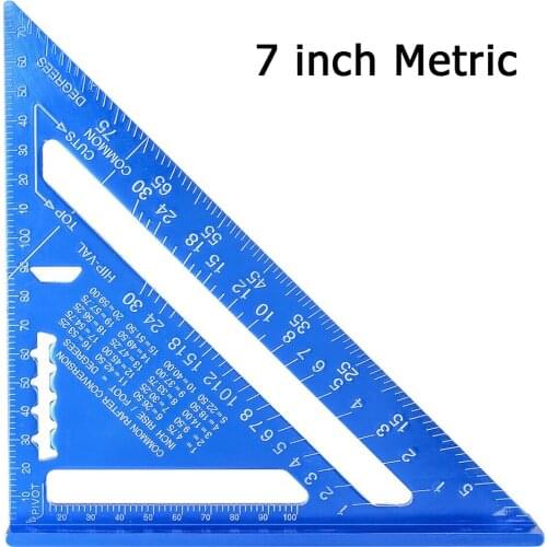 Woodworking Triangle Ruler Measuring tool Portable High stength 7/12 inch