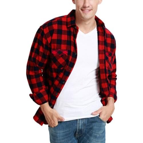 Dioufond Mens Flannel Shirts
