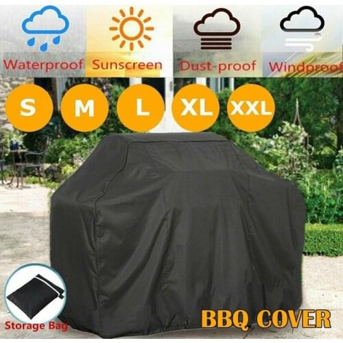 S-XXL Extra Large Heavy Duty BBQ Cover Outdoor Waterproof Garden Barbecue Grill Gas Protector