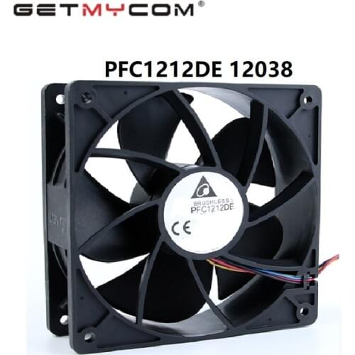 Getmycom Original PFC1212DE 12038 12V 3.24A fan 12cm 4.8A Super violent booster fan