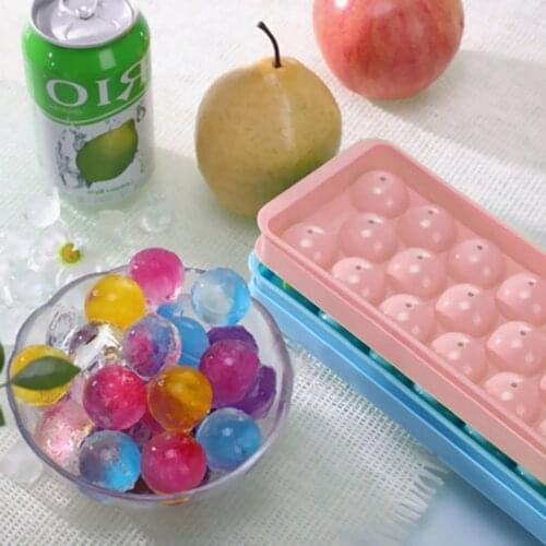 14 Holes Round Balls Ice Mold Silicone Ice Cube Trays Whiskey Ice Ball Maker Home Bar Party Use Round Ball Ice Cube Makers