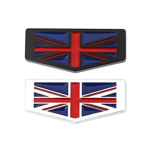 Metal England UK Flag Car Fender Rear Emblem Badge Decal Sticker for Auto Accessories