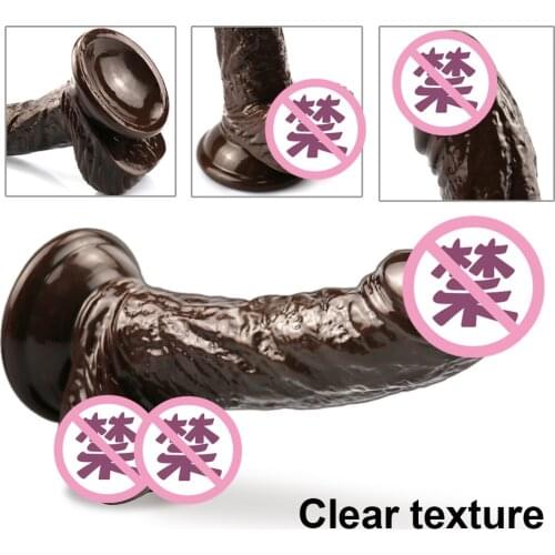 Soft Realistic Dildo Male Artificial Penis Fake Dick Adult Sex Toys For Women Masturbator Erotic Suction Cup Small Dildo